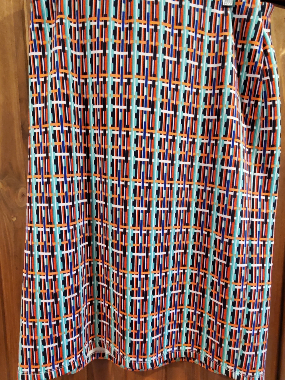 Cato Multi-Color Geometric Print Skirt